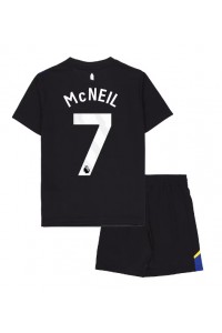 Everton Dwight McNeil #7 Babyklær Tredje Fotballdrakt til barn 2025-26 Korte ermer (+ Korte bukser)